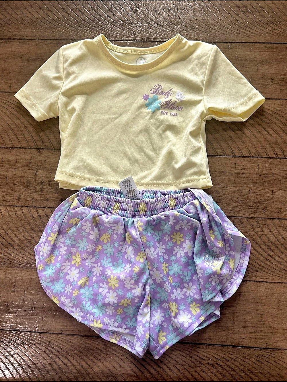 12M Floral Athletic Shirt and Shorts Set